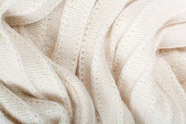 istock Sweater or scarf fabric texture large knitting. Knitted jersey background with a relief pattern. Wool hand- machine, handmade. 2244439839
