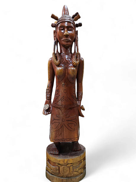 istock Traditional Dayak wooden warrior 2244440074