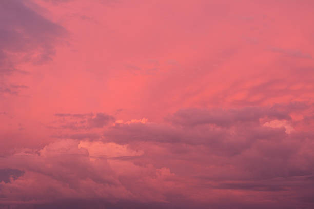 Beautiful sky with cloud before sunset