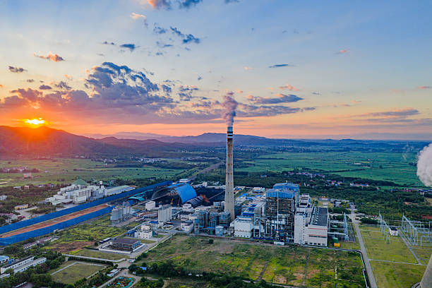 istock A coal-fired power plant at a beautiful sunrise. 2244453546