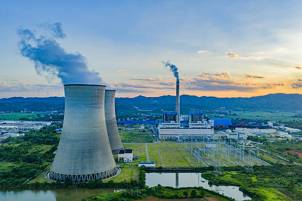 istock A coal-fired power plant at a beautiful sunrise. 2244453561