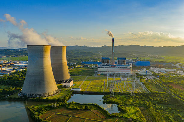 istock A coal-fired power plant at a beautiful sunrise. 2244454314