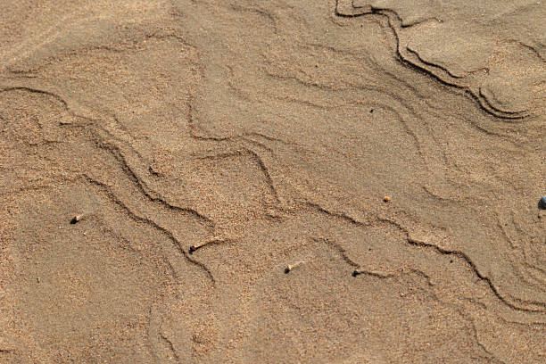 istock Beautiful sand patterns at the beach of Baltic Sea. 2244460155