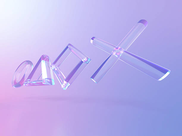 istock Crystal glass symbol abstract, 3D illustration 2244474270