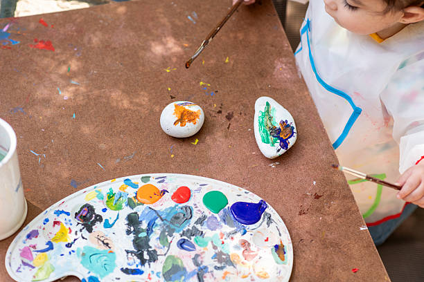 istock Creative Stone Painting Activity for Children Outdoors 2244476794