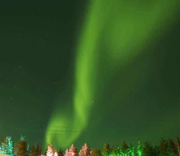istock NORTHERN LIGHTS ROVANIEMI. FINLAND. 2244480481