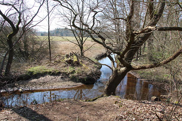 istock Little stream in winter in Northwestern Germany 2244488939