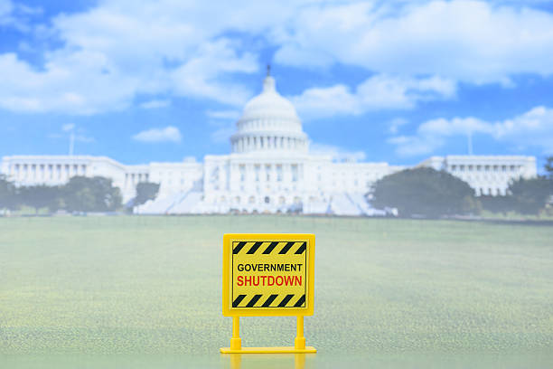 istock Government Shutdown Sign Outside US Capitol – Fiscal Impasse & Public Service Crisis Visual 2244492333