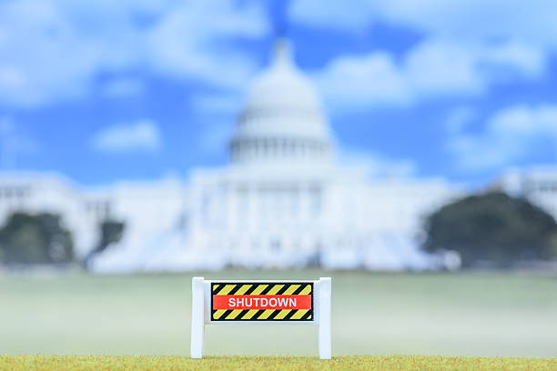 istock “Shutdown” Sign at U.S. Capitol – Fiscal Impasse & Public Service Crisis Visual 2244492336