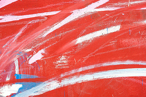 Red and white paint on the wall. Abstract background for design.