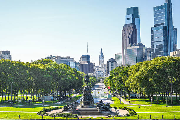 City Hall, Philadelphia city. Summertime