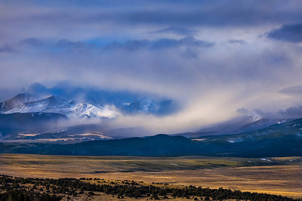 istock Early Morning Winter Storm Clouds over the Rocky Mountains 2244533267