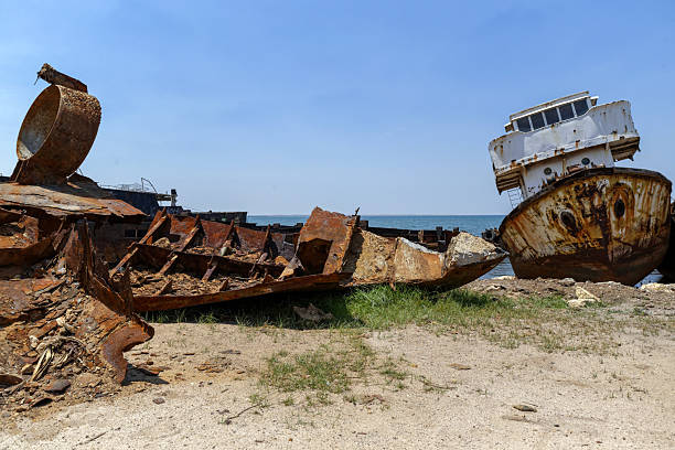 istock Cemetery boats in Madagascar 2244552981