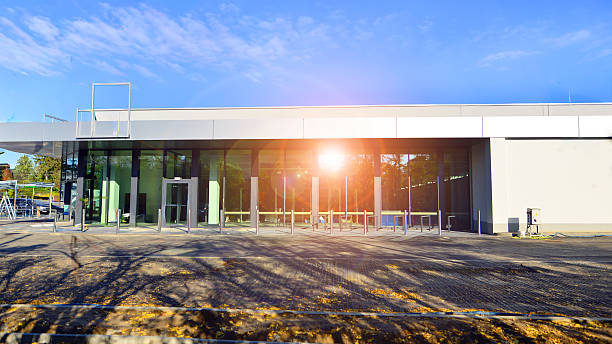 New commercial building ready for use. Modern uilding