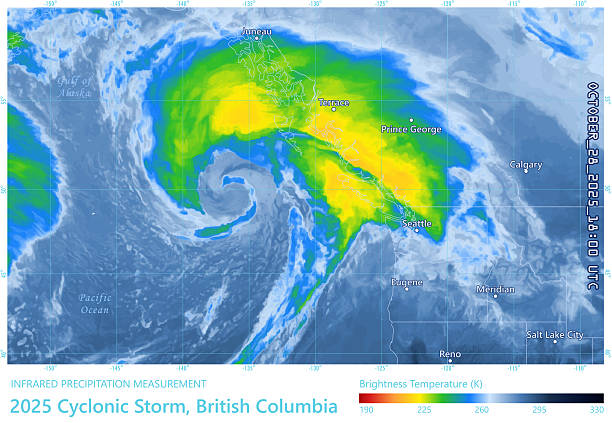 istock Cyclonic Storm 20251028 18UTC Precipitation Map British Columbia 2244573259