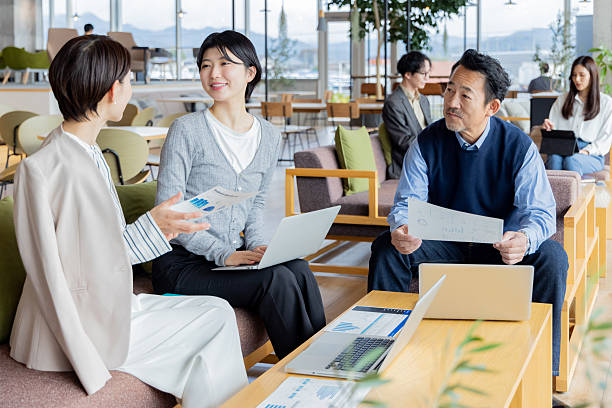 istock Group of Asian people working in a designer's office 2244573496