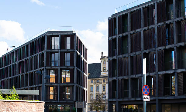 istock Modern architecture showcases sleek design in city center 2244584251