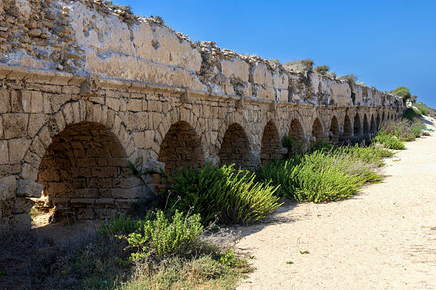 istock Hadrianic Aqueduct of Caesarea Maritima, Israel 2244587039