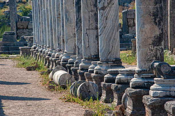 Perge Ancient City Agora Macellum columns