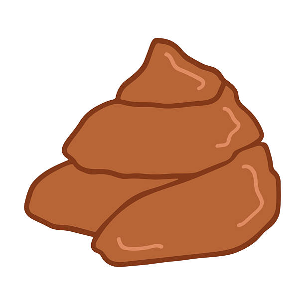 istock Hand drawn pet poop doodle Pile of feces 2244595035