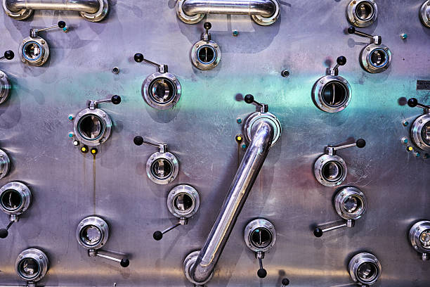 Industrial background from part of valves