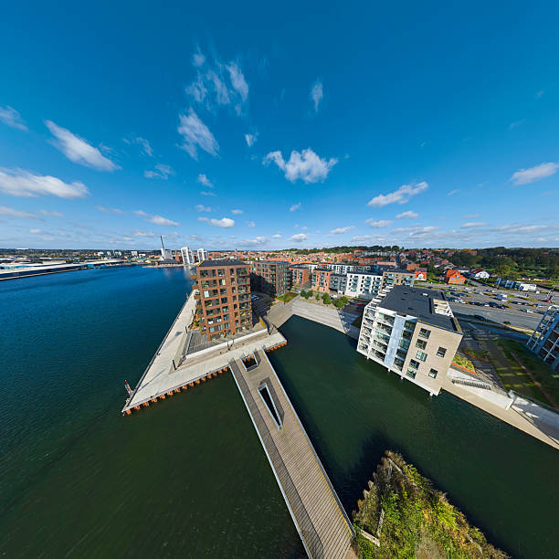 istock Waterfront residential district in Horsens 2244596120