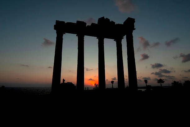 Temple of Apollo during sunset Side-Antalya Turkey