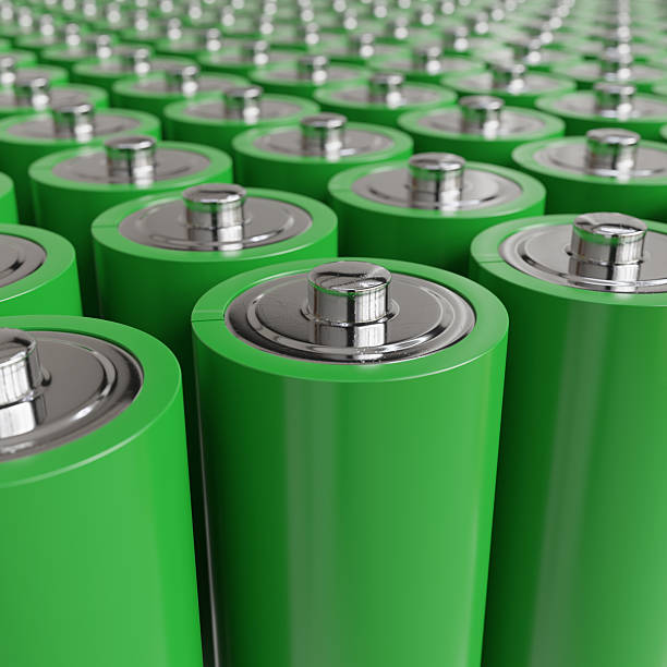 istock Green And Metallic AA Batteries 2244602122