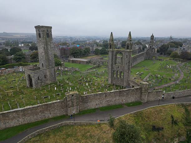A view over the ruins of St. andrews cathedral