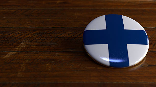 istock Finland Flag-Themed Voting Badge 2244604183
