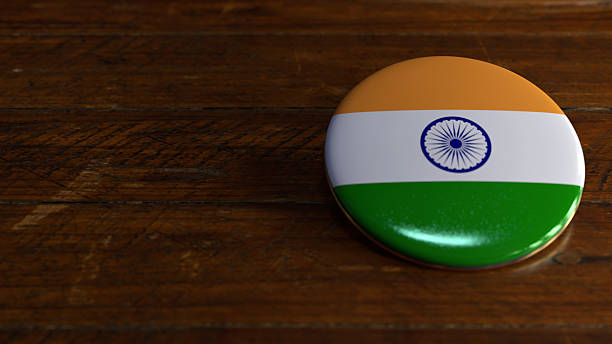 India Flag-Themed Voting Badge