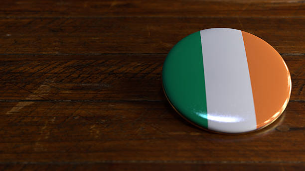istock Ireland Flag-Themed Voting Badge 2244604280
