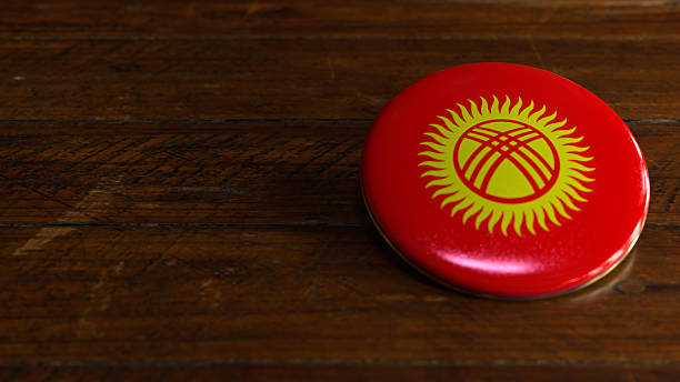 istock Kyrgyzstan Flag-Themed Voting Badge 2244604347