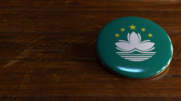 Macau Flag-Themed Voting Badge