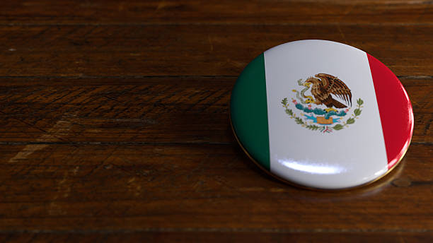Mexico Flag-Themed Voting Badge