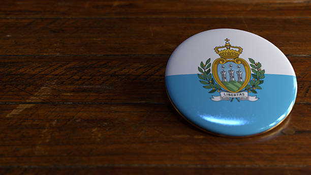 istock San-Marino Flag-Themed Voting Badge 2244604963