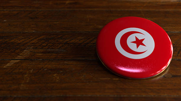 istock Tunisia Flag-Themed Voting Badge 2244605001
