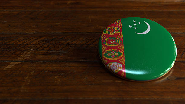 istock Turkmenistan Flag-Themed Voting Badge 2244605011