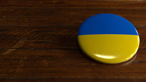 Ukraine Flag-Themed Voting Badge