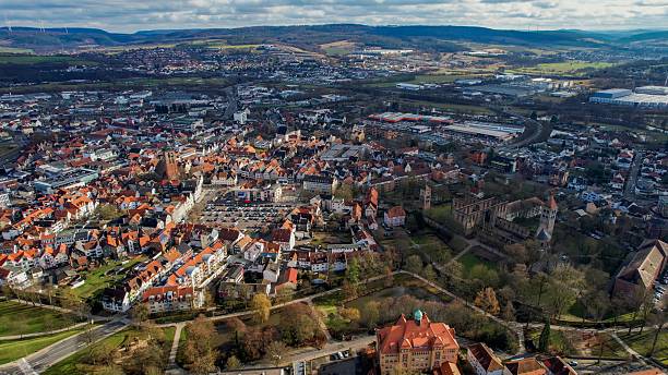 istock Aerial view the old town in Bad Hersfeld in Germany 2244606063