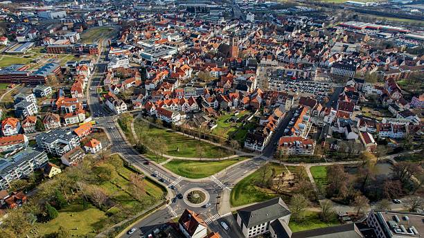 istock Aerial view the old town in Bad Hersfeld in Germany 2244606111