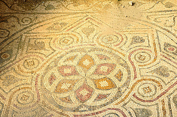 istock Arykanda courtyard mosaic with graphic shapes 2244607870