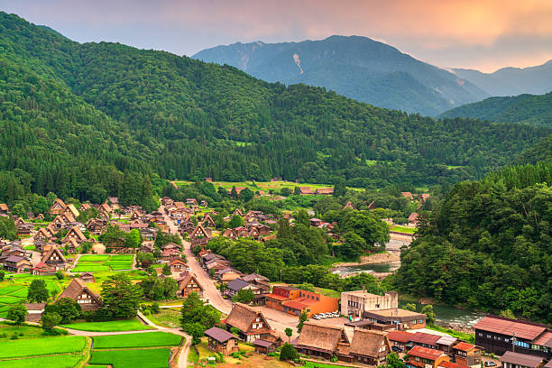 istock Shirakawa, Japan at Twilight 2244612310