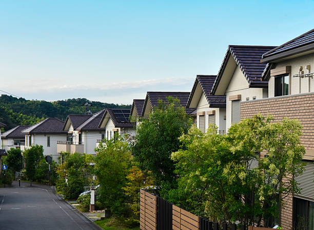 istock Japanese residential area. 2244612436