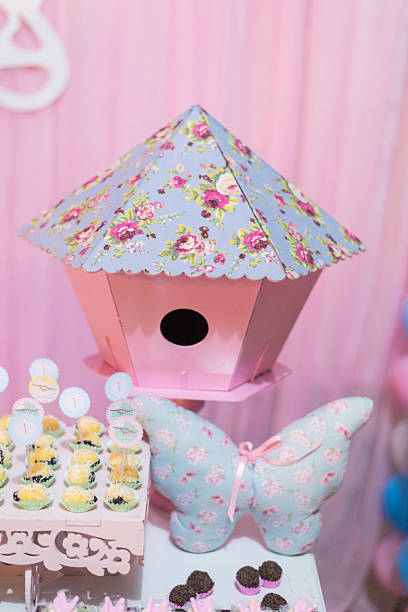 istock Sweets and decoration on the table - Children's theme garden theme 2244612947