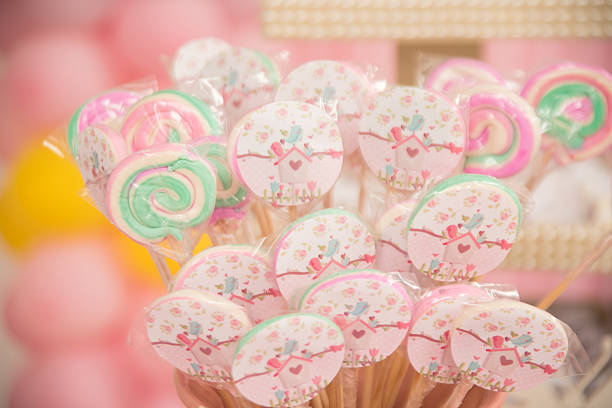 istock Sweets and decoration on the table - Children's theme garden theme 2244613859