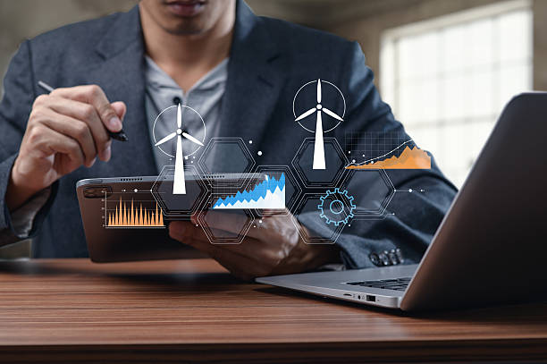 istock Professional Analysis of Wind Turbines and Renewable Energy Data 2244616203