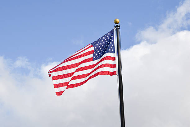 istock Flag - American Flag in Wind 2244626675