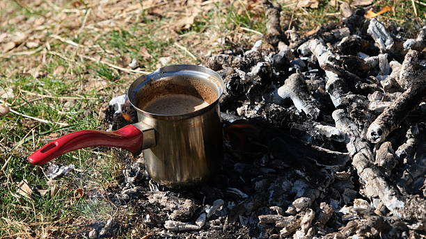 Turkish coffee, coffee pot, picnic fire, wood fire, ember coffee, mountain tour, nature activity, coffee to unwind