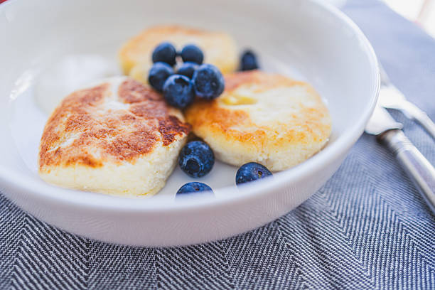 Cottage cheese pancakes for breakfast
